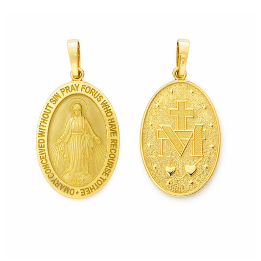 28mm Oval Miraculous Medal