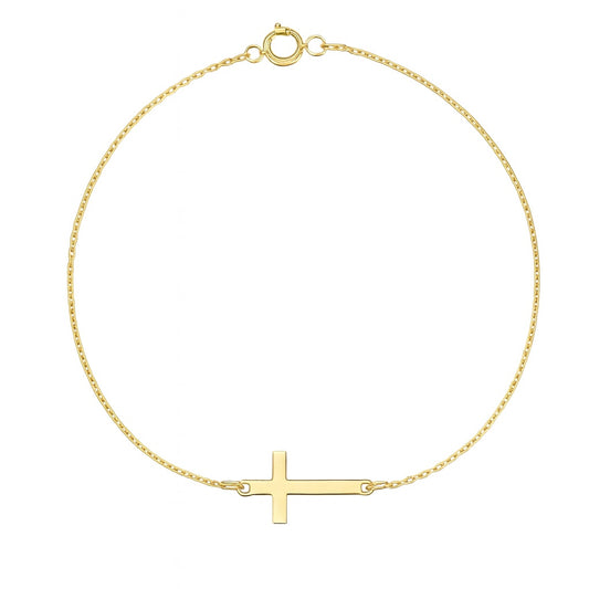 Medium Side Cross Bracelet