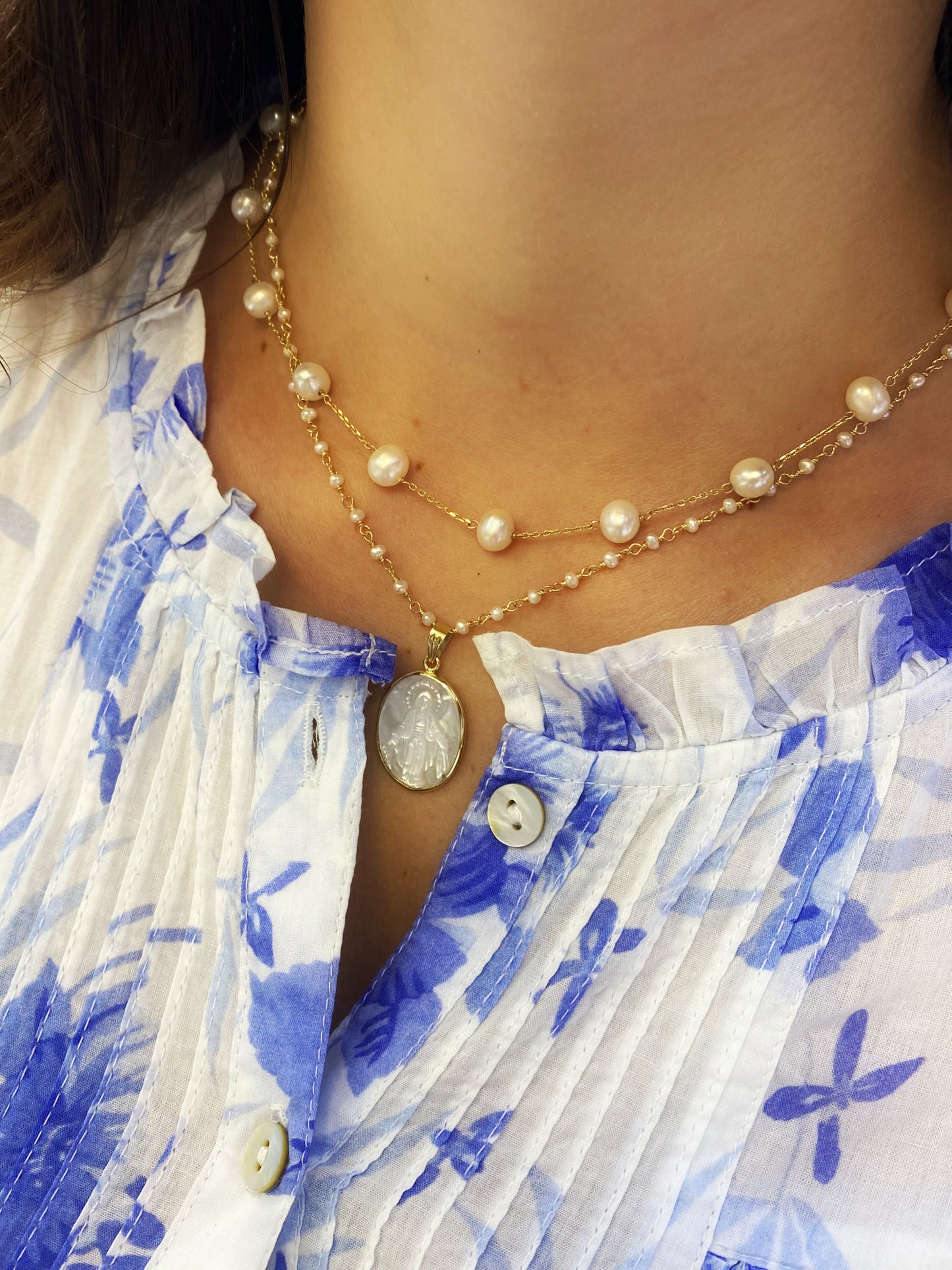 Miniature Genuine Fresh Water Pearl Choker