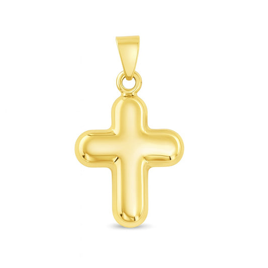 Small Rounded Domed Plain Cross