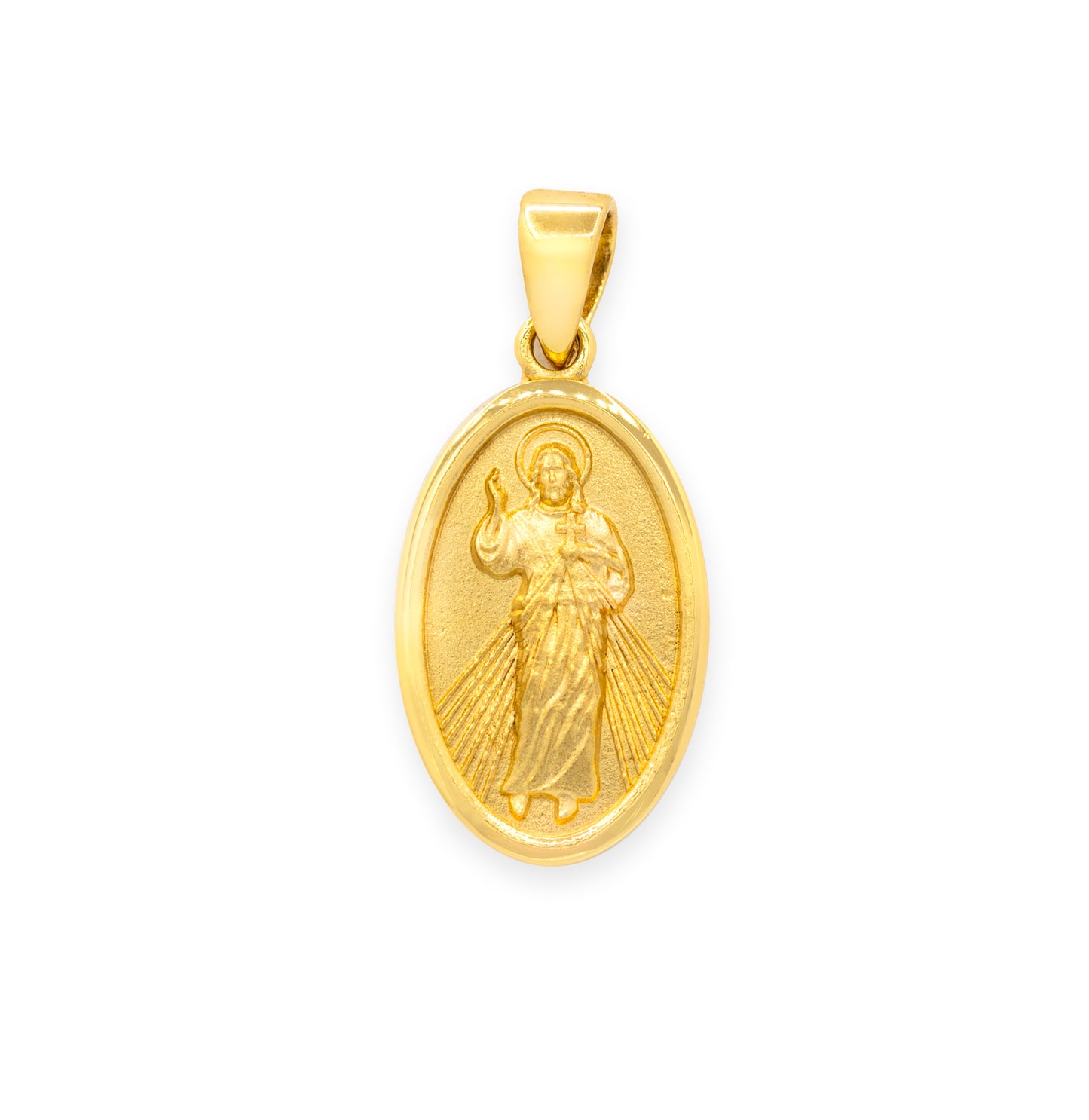 Divine Mercy Jesus Medal Pendant