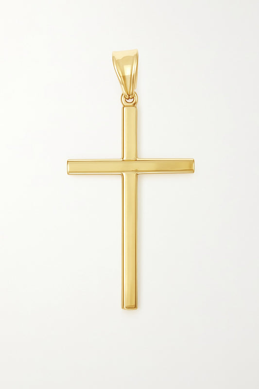Large Plain Flat Cross