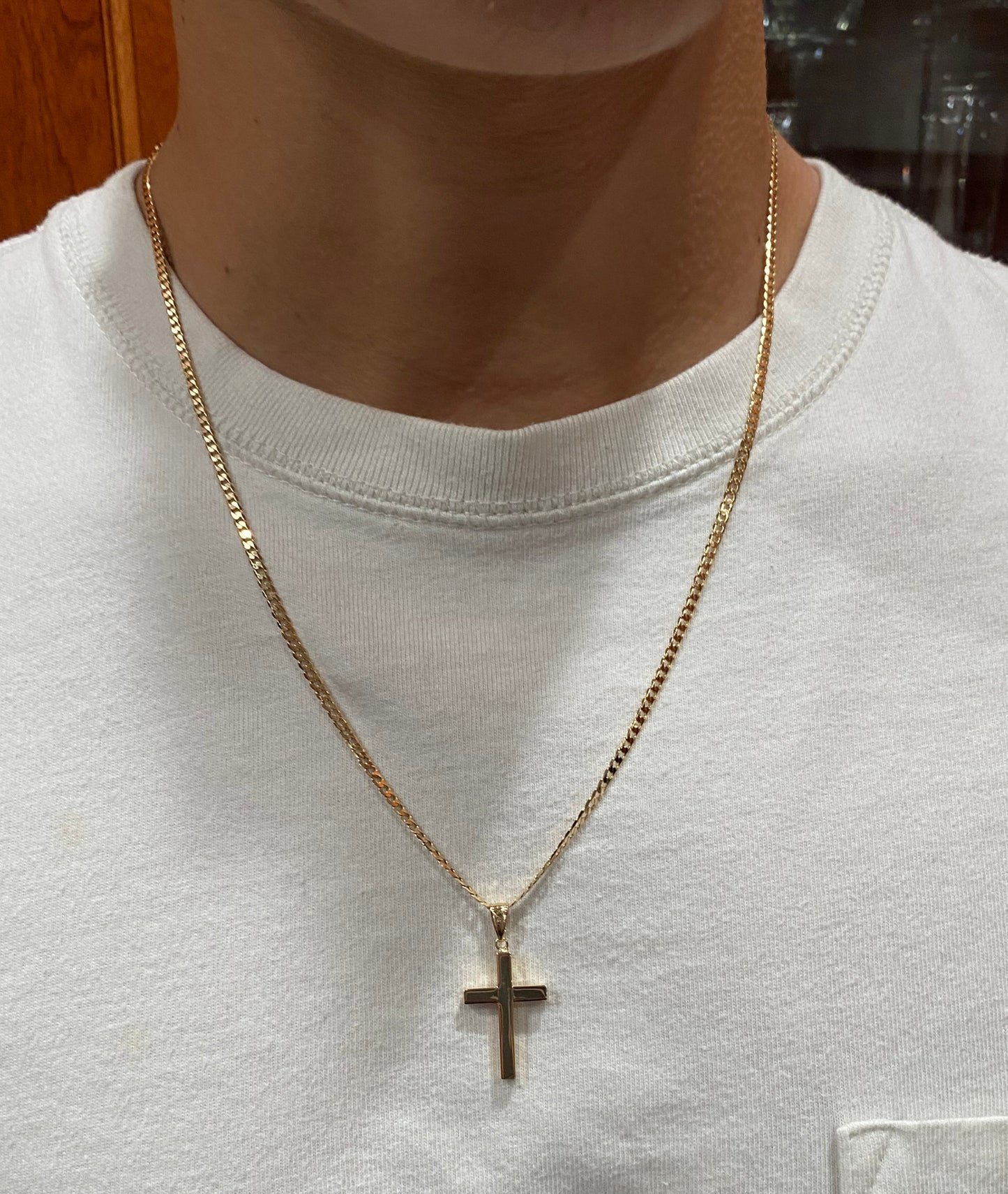 Medium Square Cross Pendant