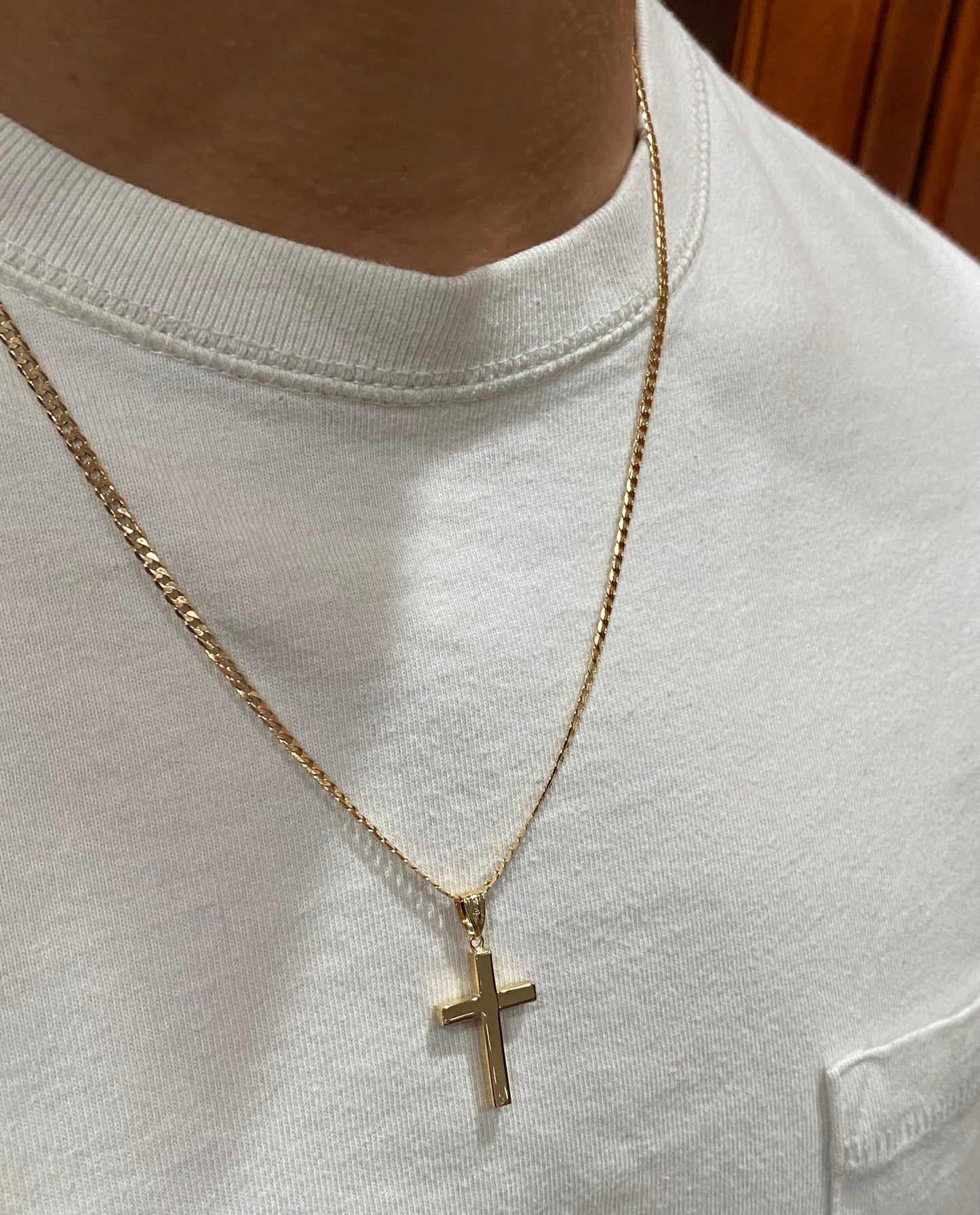 Medium Square Cross Pendant