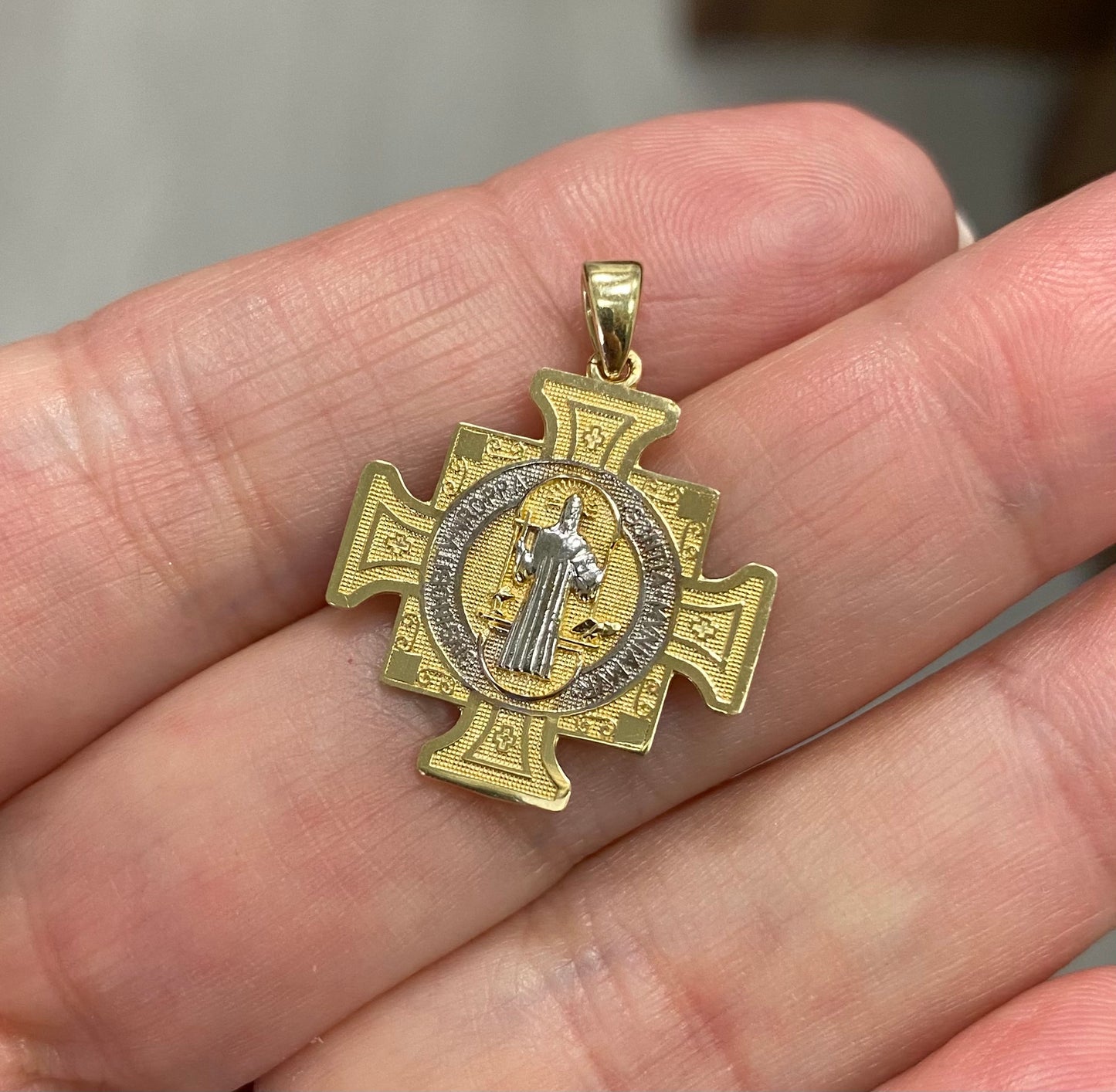 Saint Benedict Medal Cross Pendant