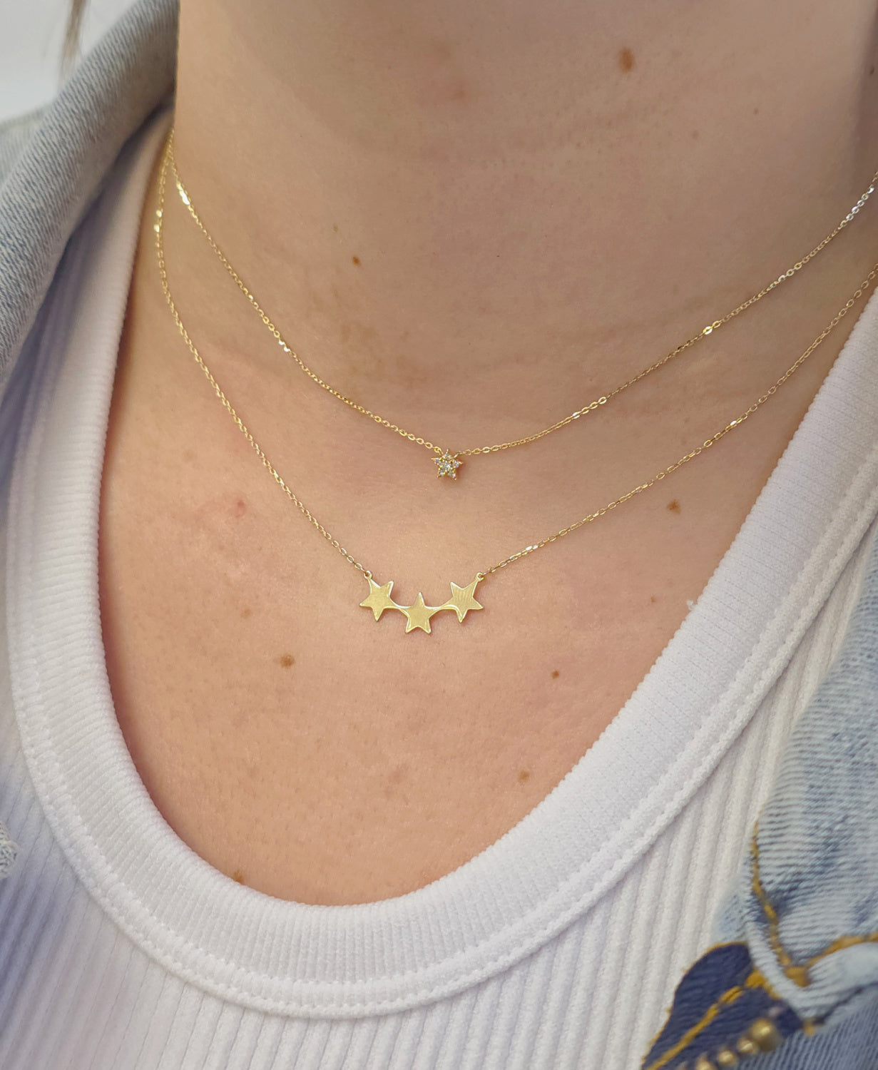 Trio Star Necklace
