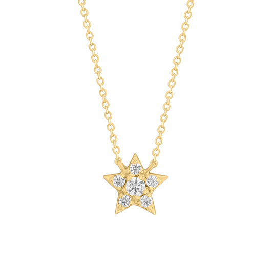 Miniature Star Diamond Necklace