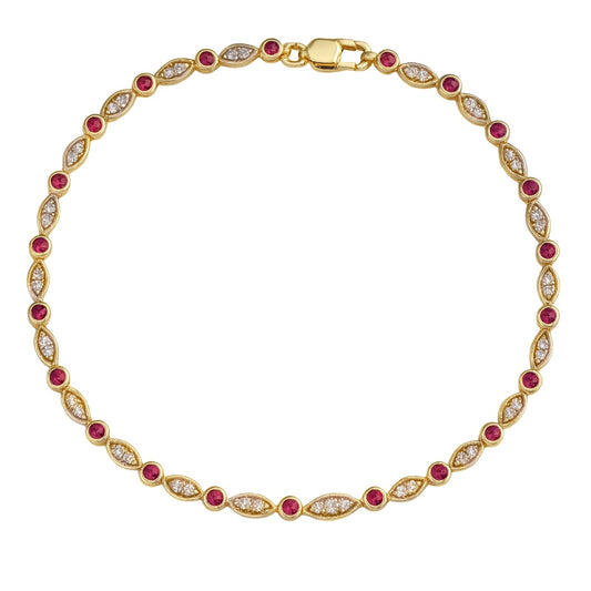 Tennis Color Stone Bracelet