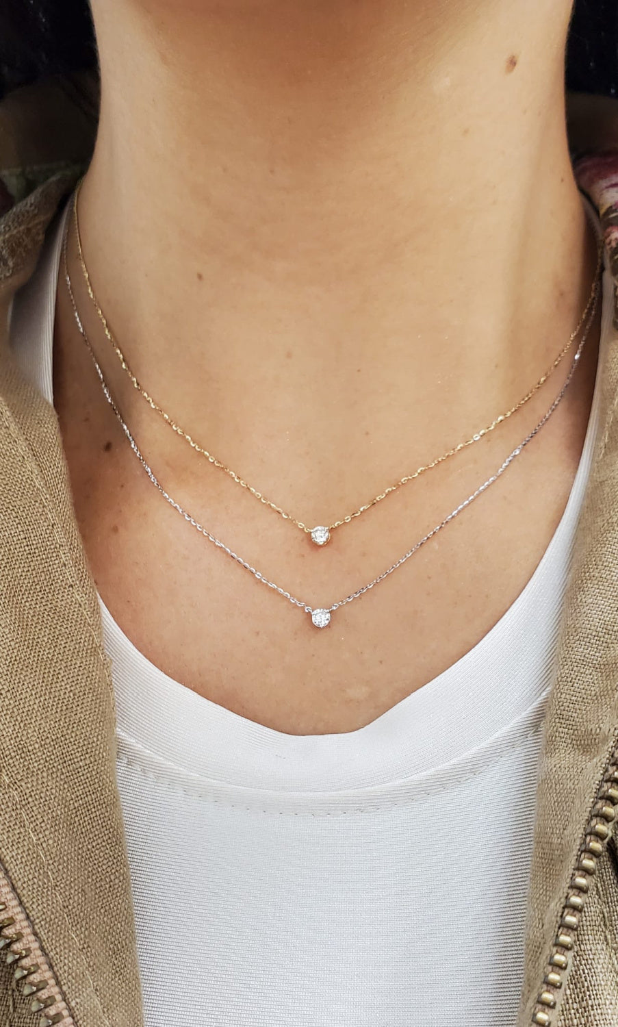 Diamond Solitaire Necklace