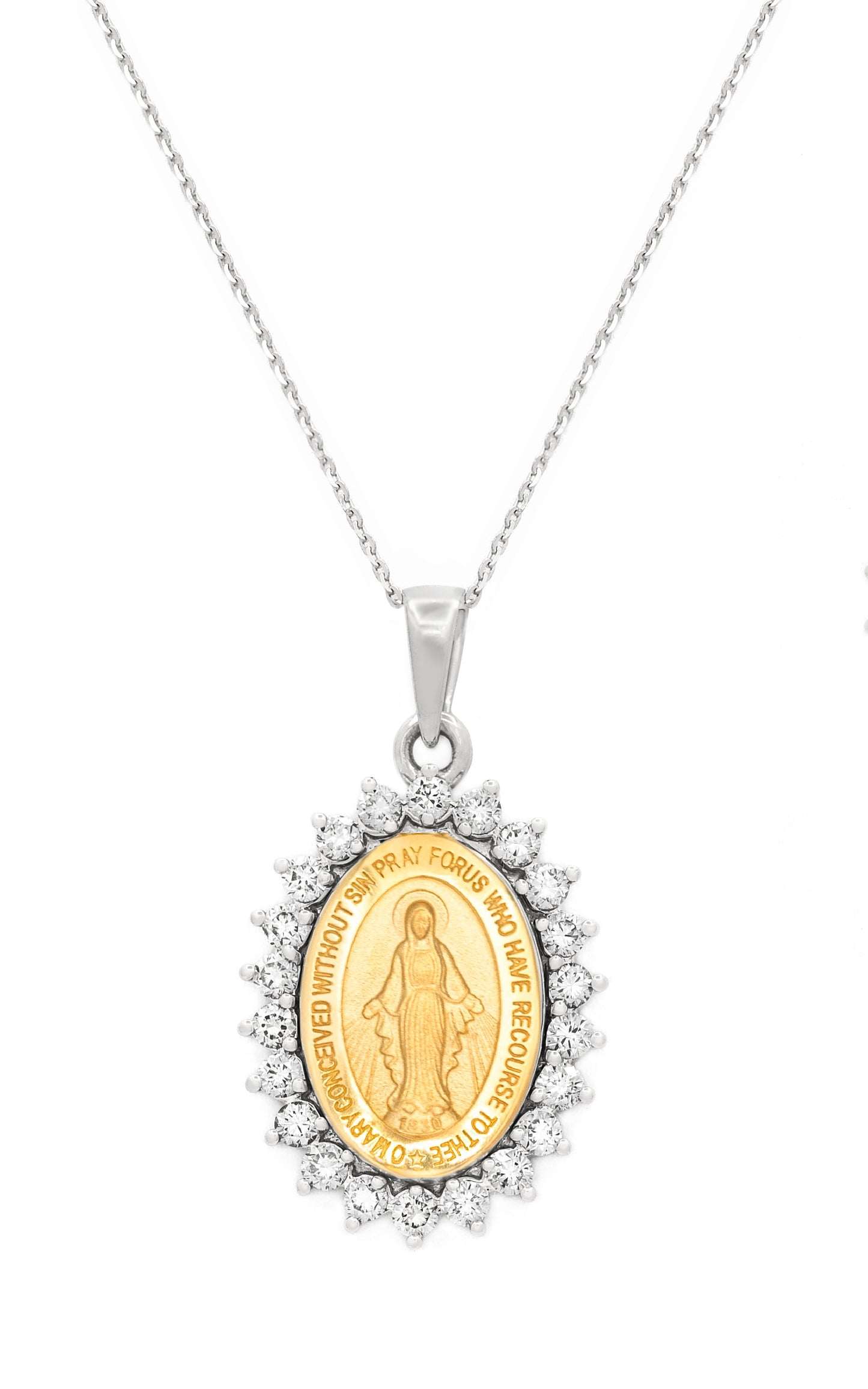 Diamond Miraculous Necklace (21X16mm)