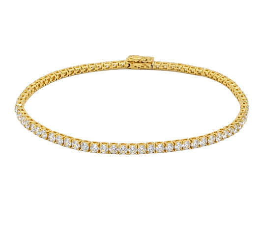 Lab Grown Diamond Tennis Bracelet 3.22 Cts