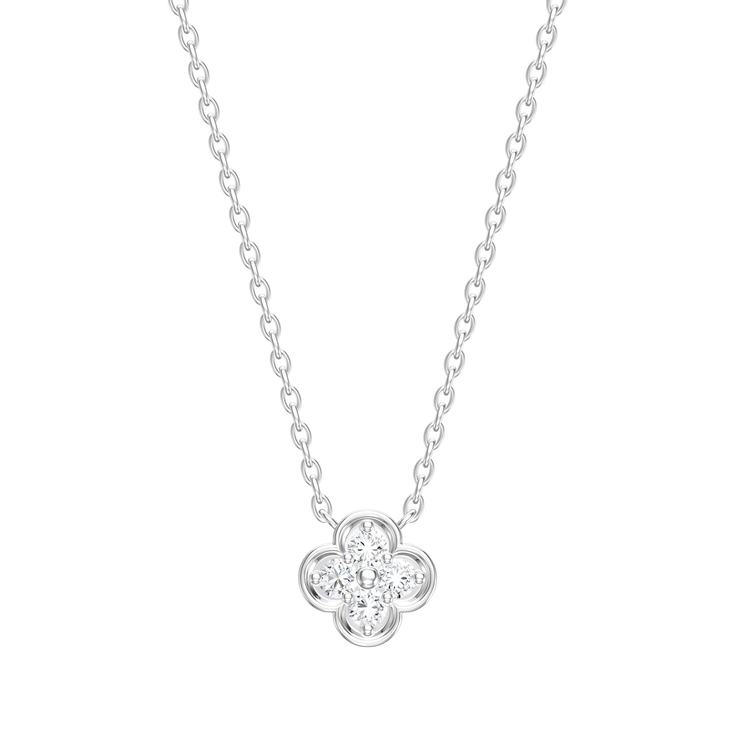 Diamond Clover Necklace