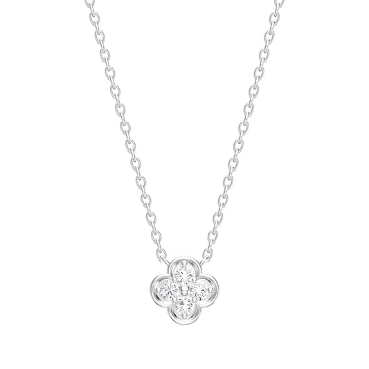 Diamond Clover Necklace
