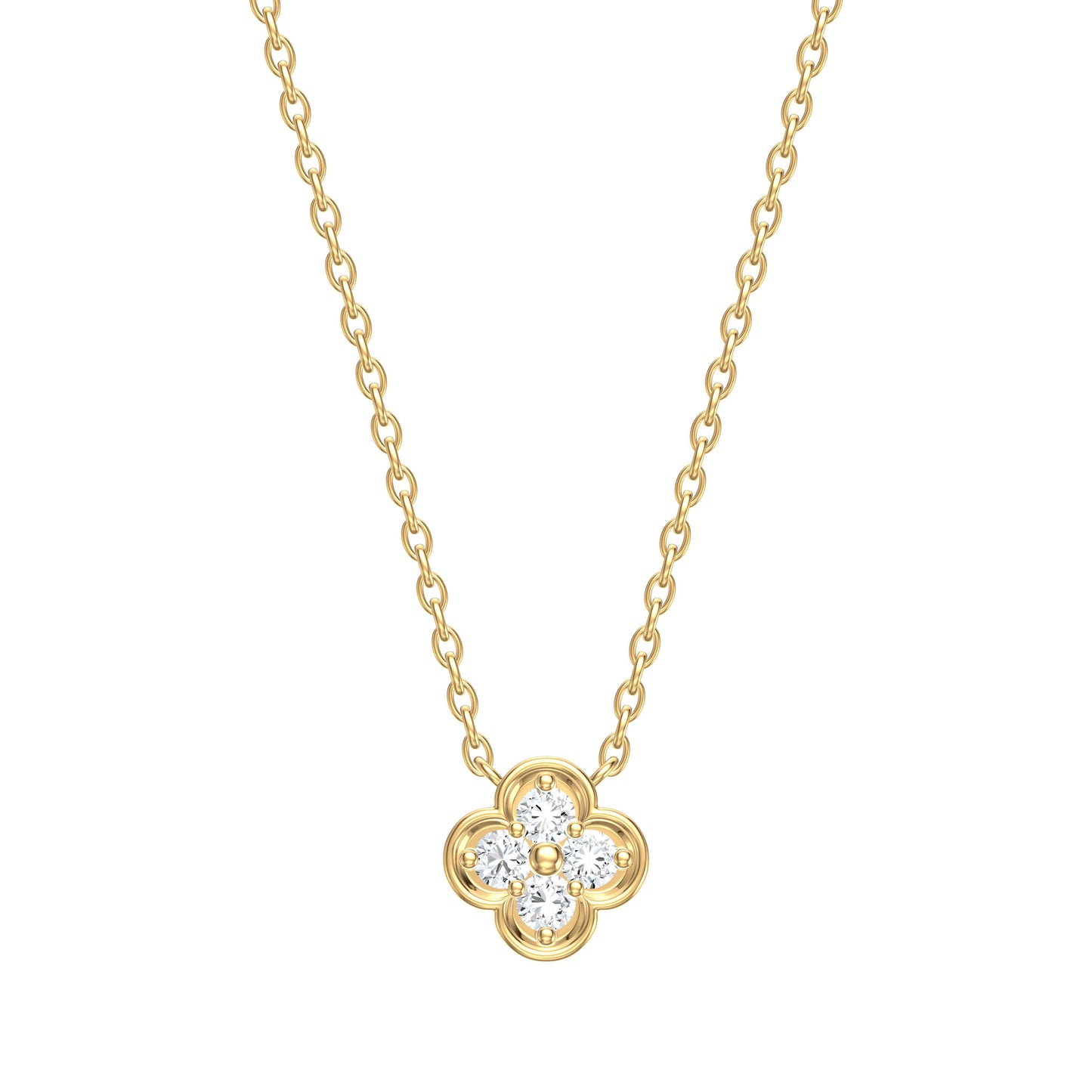 Diamond Clover Necklace