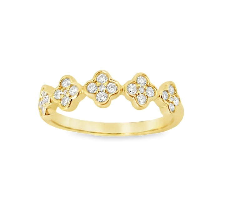 Clover Diamond Ring