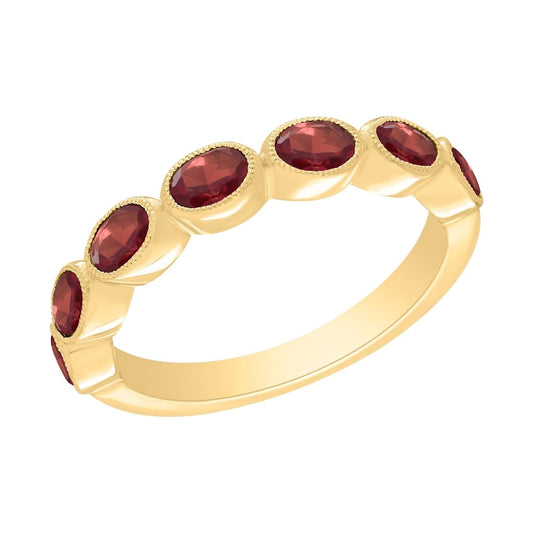 Multi Oval Color Stone Ring