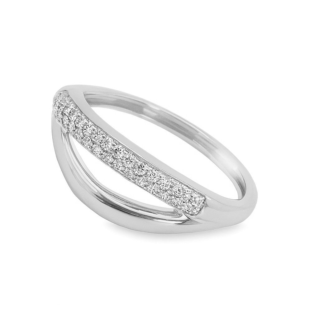 Open Band Diamond Ring