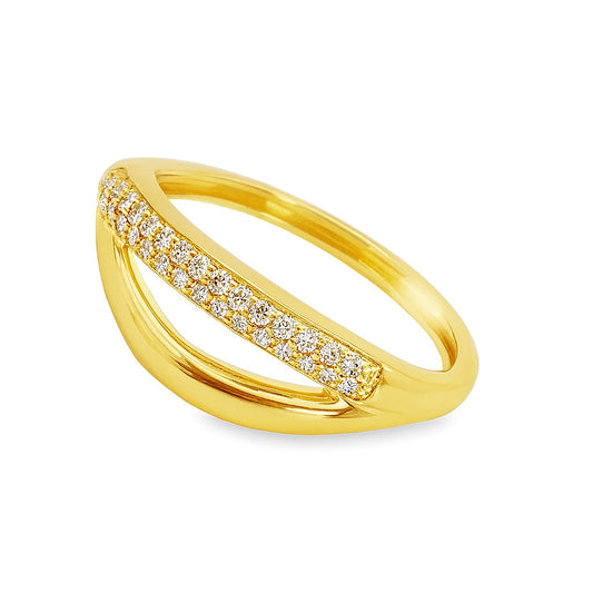 Open Band Diamond Ring