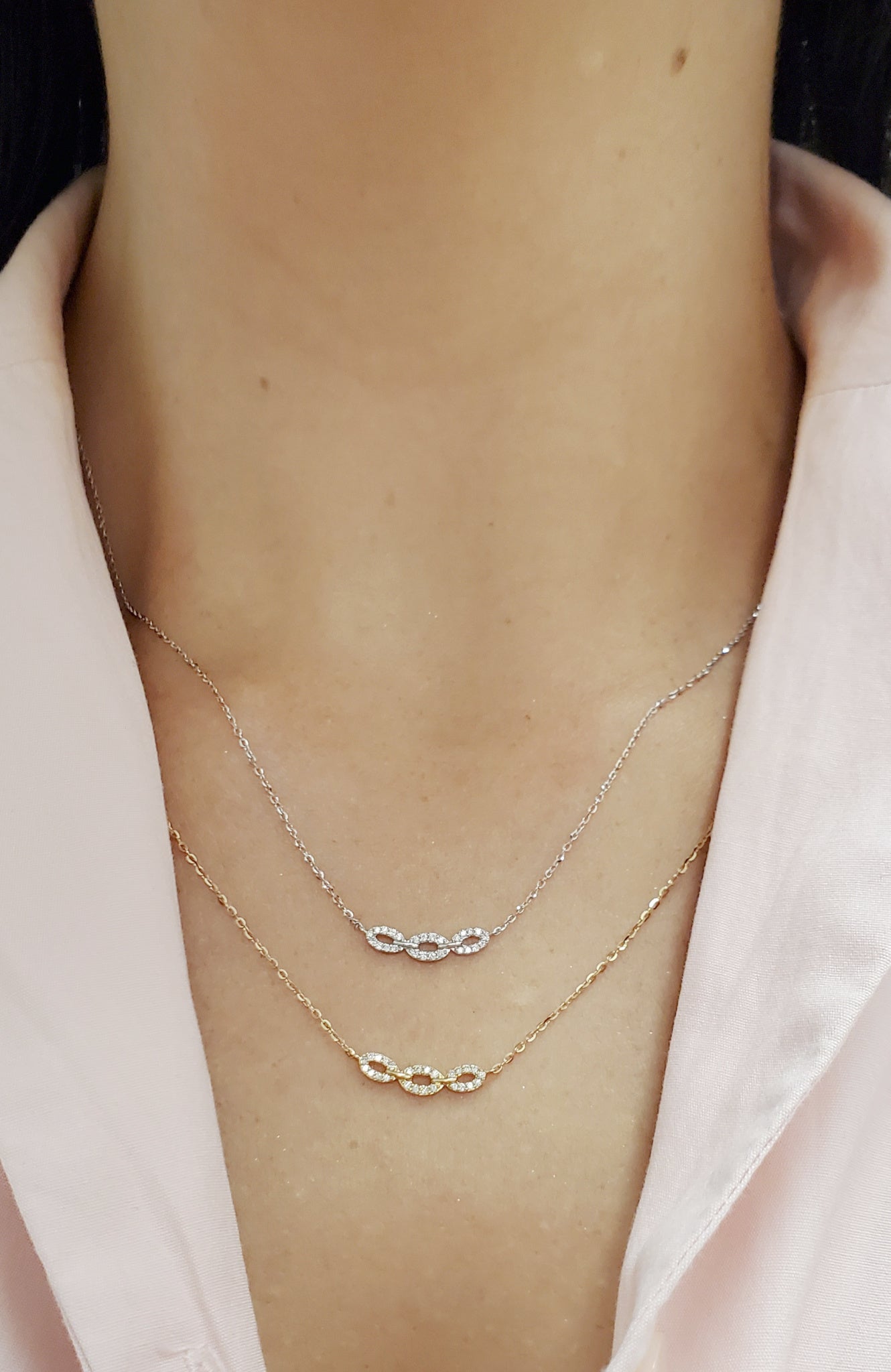 Diamond Mini-Curb Link Necklace