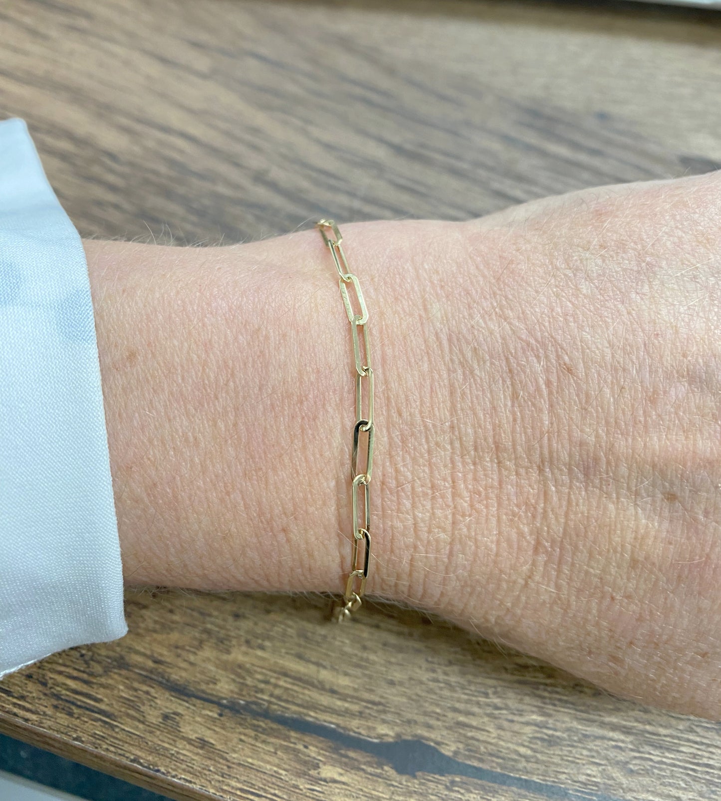 Petite Paperclip Link Bracelet