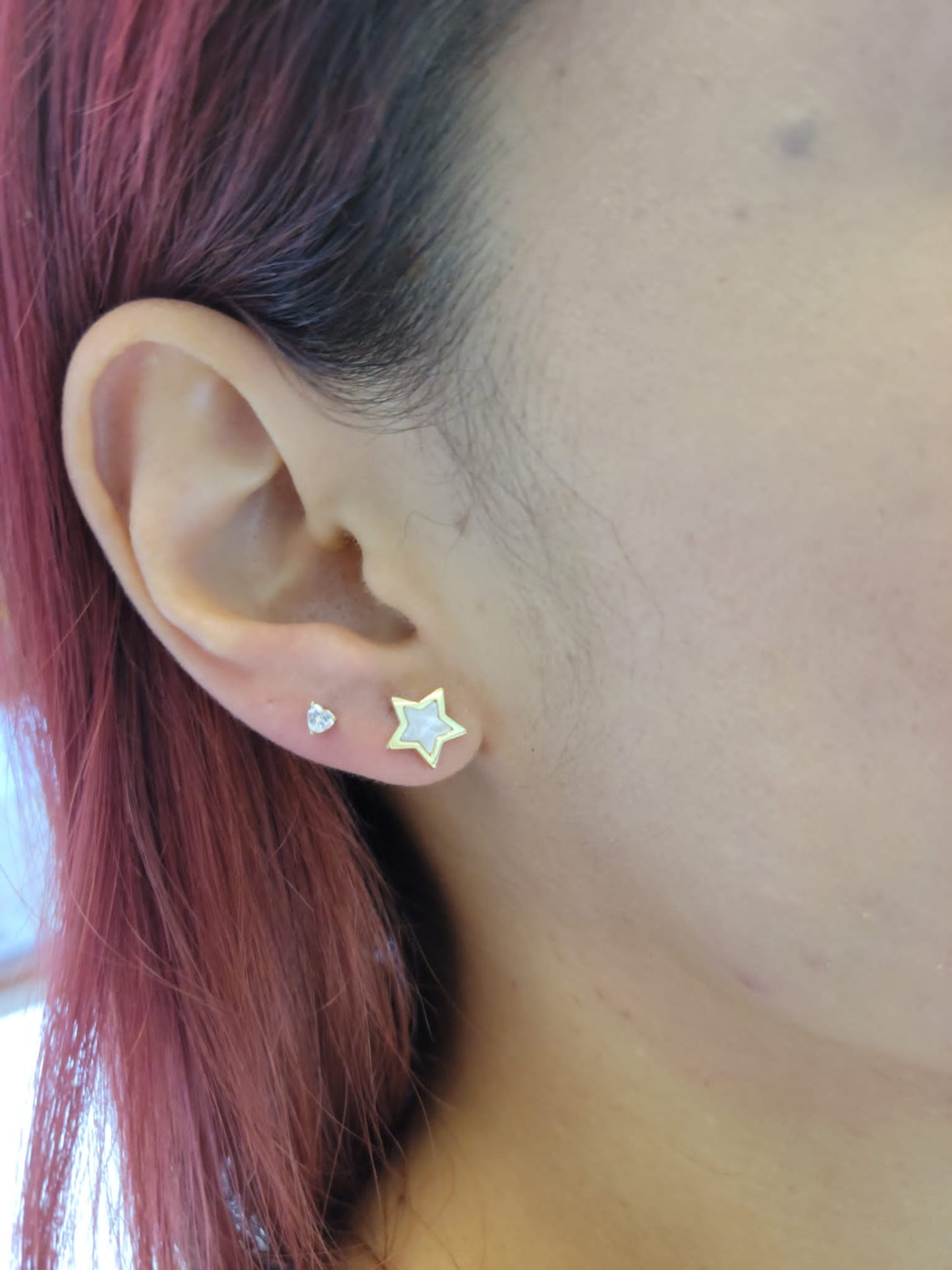 Star Stud Mother of Pearl Earring