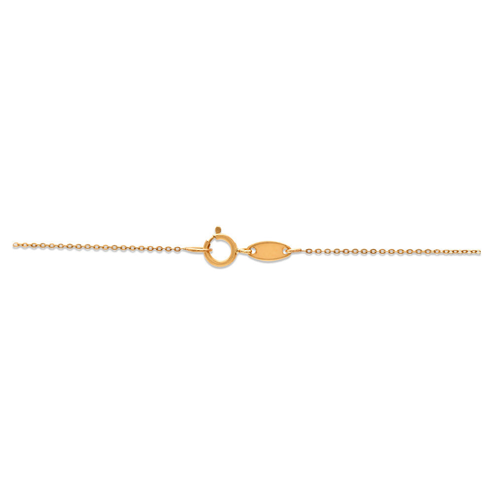 Double Scapular Forward Facing Necklace 14K Yellow Gold