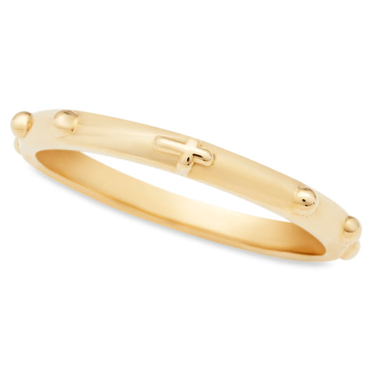 Rosary Ring in Yellow Gold