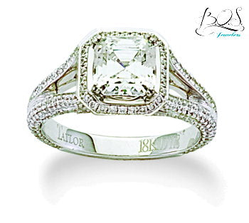 18K Diamond Semi Mount Engagement Ring