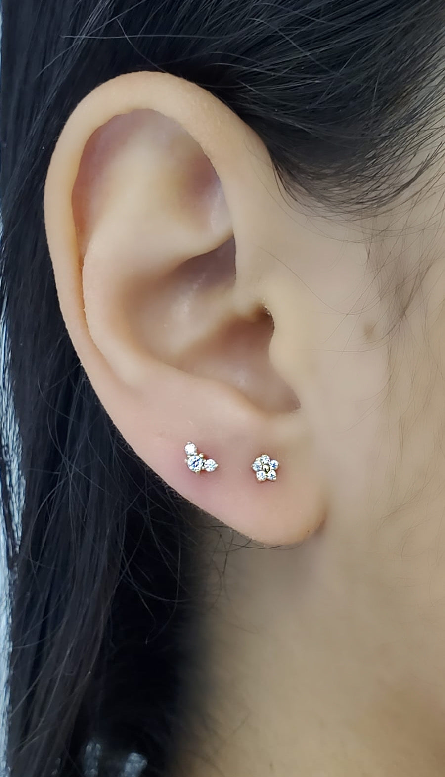 14k Gold Princess Cut Swarovski CZ Stud Earrings for India | Ubuy