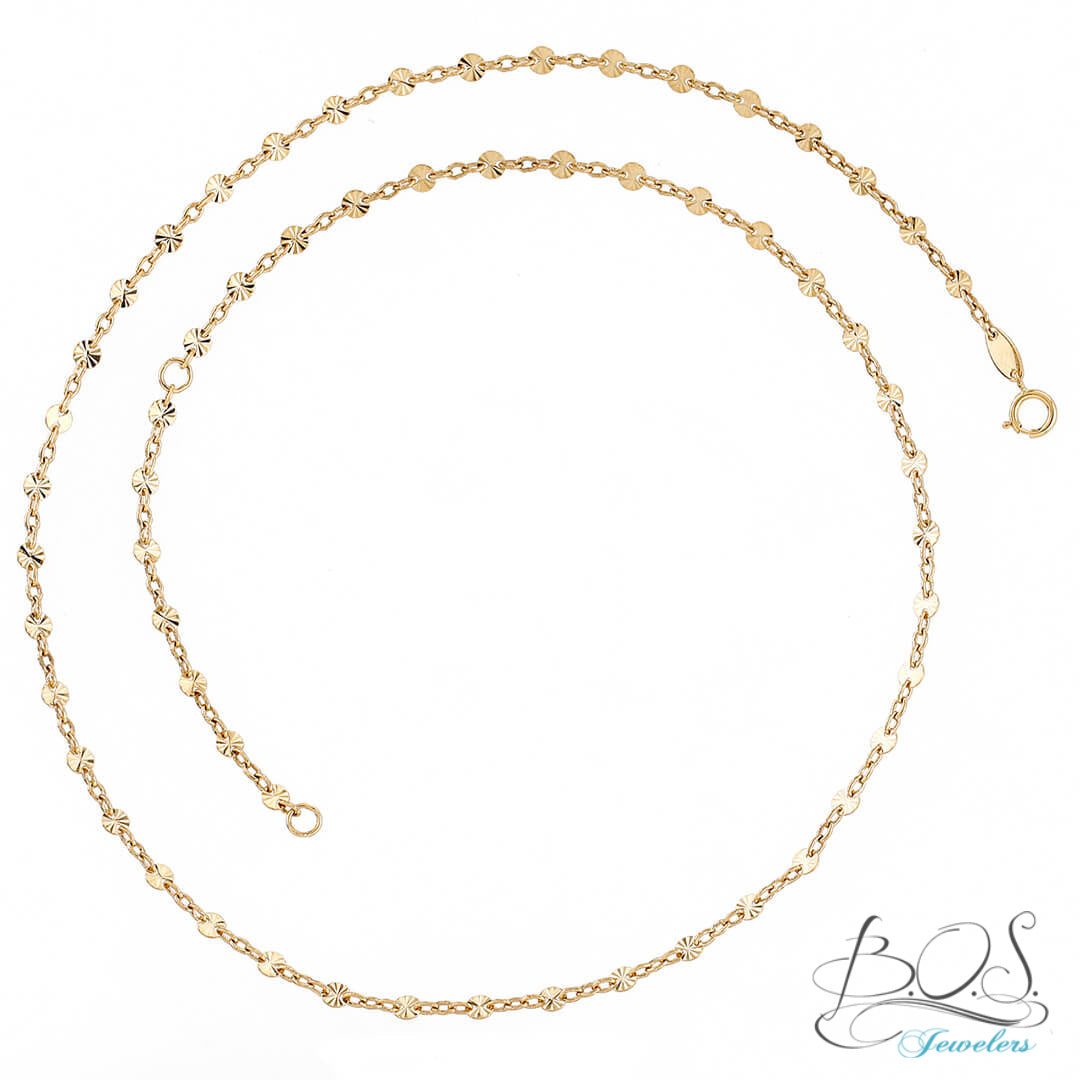Shimmer and Shiny Necklace 14K Gold